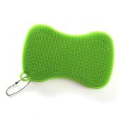 Norpro 1090 Silicone Bowtie Dish Brush in Green - Durable, Eco-Friendly Kitchen Tool for Effortless Cleaning