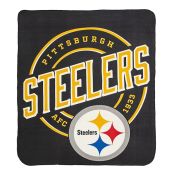 "Cozy Northwest NFL Pittsburgh Steelers Fleece Throw Blanket - 50" x 60" for Fans"