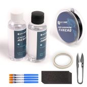 OJYDOIIIY Fishing Rod Repair Kit: Epoxy Glue, Thread, Clipper & Tape for Quick Fixes