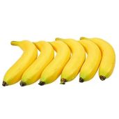 OLIREXD 6PCS Lifelike Fake Bananas - Perfect for Still Life Art, Party Decor & Kitchen Styling