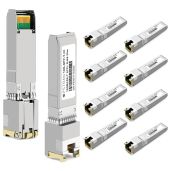 OPSTRAN 10GBASE-T SFP+ RJ45 Copper Transceiver Module for Cisco - 10 Pack, 30m Cat6a/7 Compatibility