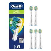 Oral-B FlossAction Electric Toothbrush Replacement Heads - 5 Count Refills for Superior Oral Care