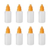 50pcs Othmro 1oz PE Lab Eye Dropper Bottles - 30ml Squeezable with Childproof Yellow Cap for Liquid Storage