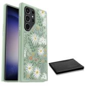 OtterBox Galaxy S23 Ultra Symmetry Case - Sage Advice Green, Wireless Charging, Camera Protection & Cleaning Cloth