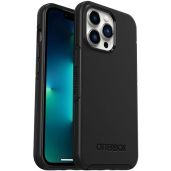OtterBox iPhone 13 Pro (ONLY) Symmetry Series Case - BLACK, ultra-sleek, wireless charging compatible, raised edges protect camera &amp; screen