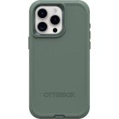 OtterBox iPhone 15 Pro MAX Defender Series Case - Rugged Forest Ranger Green with Holster & Kickstand