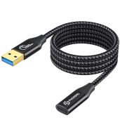 PHIXERO 10Gbps USB C Female to Male Adapter - 3.3Ft, 3A Fast Charging, Ideal for Laptops, PCs & More