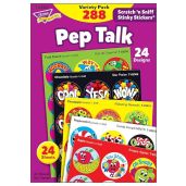 Pep Talk Stinky Stickers Variety Pack 288 ct 24 Designs 8 Scents by TREND Enterprises Inc