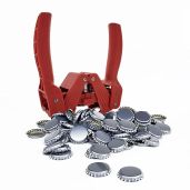 Buy Perrysbrewer 0B-CVJH-525B Bottle Capper Set - Includes 55 Silver Caps for Home Brewing