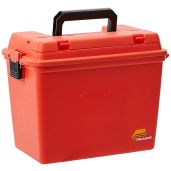 Plano Extra Large Orange Dry Storage Box with Tray - Perfect for Organizing & Storing!