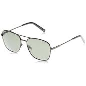 Shop Polaroid Men's PLD 2068/S/X Square Sunglasses - Black/Polarized Green, 58mm, 17mm | Stylish UV Protection