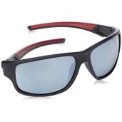 Shop Polaroid Men's PLD 7010/S Rectangular Sunglasses - Blue/Polarized Red, 64mm, 15mm | Safilo Group