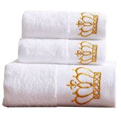 Luxury 100% Cotton Bath Towel Set: Soft, Absorbent Towels for Spa & Hotel Quality Comfort
