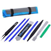 8-Piece Professional Opening Pry Tool Repair Kit: Non-Abrasive Nylon Spudgers & Anti-Static Tweezers