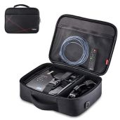"Large Projector Case & Travel Bag for Acer, Epson, Benq, LG, Sony - 14.5"x10.6"x3.9" with Adjustable Strap & Dividers"