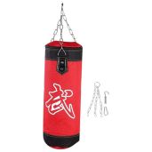 50LB Heavy Boxing Punching Bag - Empty Sandbag for MMA, Kickboxing & Muay Thai Training (60CM Red) - Perfect for Kids & Adults