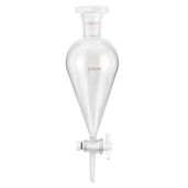 QWORK 250ml Separating Funnel with 24/29 Joints & PTFE Plug - Ideal for Lab Use