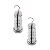 QWORK Slotted Weight Set: 2 Sets of 13 Weights (250g Each) with Hanger & Case - Perfect for Home Workouts!