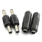 RLECS 2pcs DC 5.5x2.1mm Male/Female Power Connector Adapters for CCTV - Fast Shipping!
