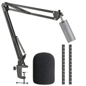 Razer Seiren X Mic Boom Arm Stand with Pop Filter Compatible with Razer Seiren X USB Microphone by SUNMON
