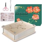 Rhykoka Professional Flower Press Kit 8 Layers 6.3x8.3 inch Ideal for Kids and Adults Perfect Gift for DIY Flower Lovers