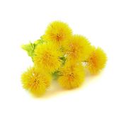 Riverbyland Yellow Dandelion Artificial Flowers - 6 Bunches for Home Decor