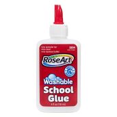 RoseArt 4-oz Washable School Glue - Versatile Crafting Essential (DDT65) - Safe & Easy to Use!