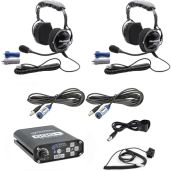 Rugged Radios Off Road UTV SXS Intercom System with H22-STX Carbon Fiber Headsets for Polaris Can Am Kawasaki Yamaha