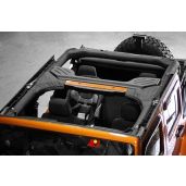 Rugged Ridge Roll Bar Cover for 2007-2018 Jeep Wrangler JKU 4-Door | Durable Polyester | Model 13613.01