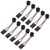 RuiLing 10 Pack Mini Plug Speaker 4 Pin Desktop Computer Case PC Motherboard Internal Code Beep Alarm Buzzer