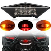 SAUTVS Smoked Black LED Tail Light for Can-Am Outlander 400 500 650 800 (2008-2023) - Upgrade Your Rear Brake Lamp!