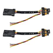 SAUTVS 3-Wire Power Harness for Polaris RZR XP 1000/900 Turbo - Tail, Whip, Brake & License Plate Light Accessories (2PCS)