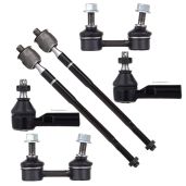SCITOO 6pcs Suspension Kit for Chevrolet Prizm Toyota Corolla and Rav4 Includes Stabilizer Sway Bar Links and Tie Rod Ends