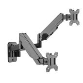 "SIIG Dual Arm Monitor Wall Mount for 17"-32" Screens - Heavy Duty, Adjustable Gas Spring, VESA Compatible"