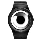 Shop SINOBI Men's Fashion Watches: Unique Steel Mesh Design & Creative Style - Black & White Options Available!