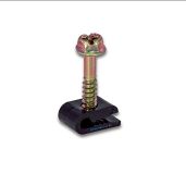 100 Pcs SatelliteSale Black Ground Screw Clips for Antenna Cable Management - Durable & Efficient