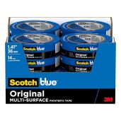 ScotchBlue Original Multi-Surface Painters Tape - 1.5 Inch, 16 Rolls for Easy Surface Protection & Removal
