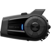 Sena 10C EVO: HD Bluetooth Camera & Communication System for Motorcycles - Black