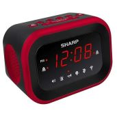 Sharp Big Bang Super Loud Alarm Clock for Heavy Sleepers - 6 Sounds, 115dB Volume, Red LED Display