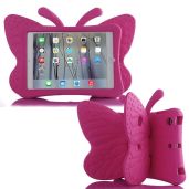 Simicoo EVA Butterfly Case for iPad 9, 8, 7, 10.2 & Air3 - Shockproof, Kids-Friendly, Heavy Duty Stand Case (Rose)