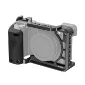 SmallRig Cage with Silicone Handgrip & Cold Shoe for Sony a6100, a6300, a6400 - Ultimate Camera Accessory