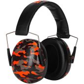 Snug Kids Ear Protection: Noise Cancelling Earmuffs for Toddlers, Children & Adults - Orange Camo