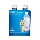Buy SodaStream 1042211010 Classic Carbonating Bottle Twin Pack - 1L White for Perfect Bubbles!