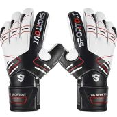 Sportout Goalie Gloves for Youth & Adults - Strong Grip & Finger Spines for Ultimate Protection in 3 Colors