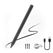 Stylus Pen for Microsoft Surface Pro & Laptop: 4096 Pressure Sensitivity, Magnetic, USB Charging, Palm Rejection - Black