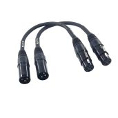 Buy Suanqi XLR Cable - 6in Balanced Shielded XLR to XLR Microphone Adapter (3-Pin Female to Male)