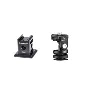 Sunwayfoto CB-06 + HB-02: Arca/RRS QR Cold Shoe Adapter & Tilt Head for Flash Accessories
