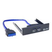 "Syba CL-HUB20113: 3.5" USB 3.0 Front Open Bay Hub with 19 Pin Header - Fast Data Transfer & Easy Installation"