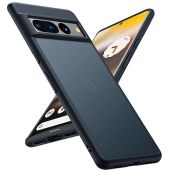 TORRAS Shockproof Case for Google Pixel 7 Pro - Slim Matte Black Protective Cover