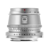 TTArtisan 35mm F1.4 Silver Lens for Sony E Mount: Perfect for A5000, A6000, A6100, A6300, A6400, A6500, A6600, NEX-5 & NEX-7